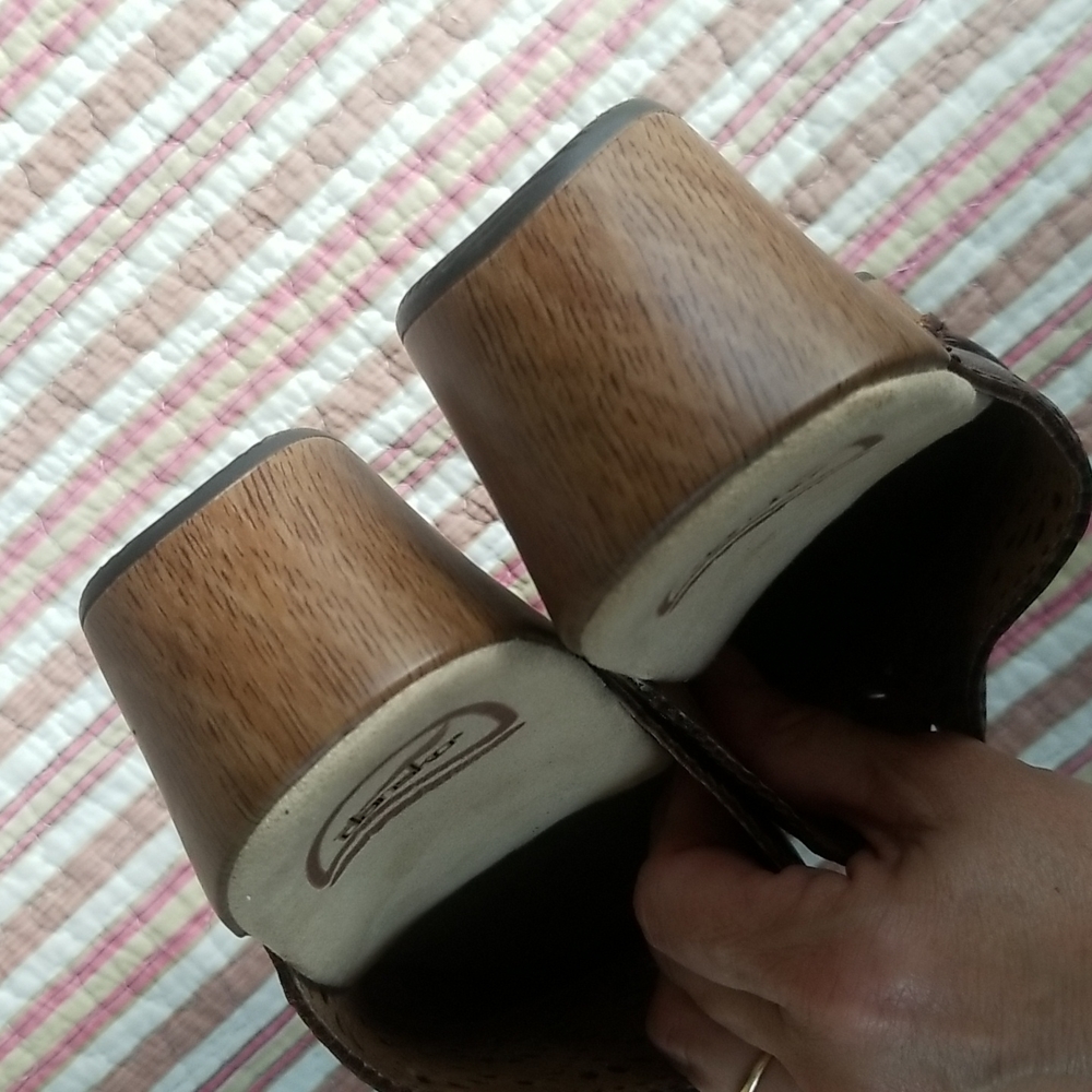 Dansko Leather Upper/Lining Brown Clogs - image 7